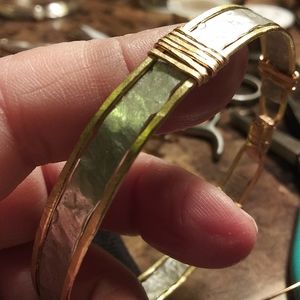 Handcrafted bangle bracelets